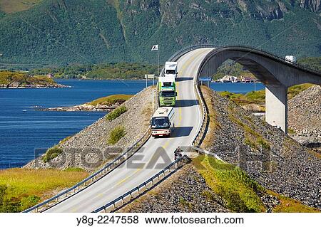 Stock Photo - The Atlantic Road More og Romsdal, Norway.. Fotosearch
