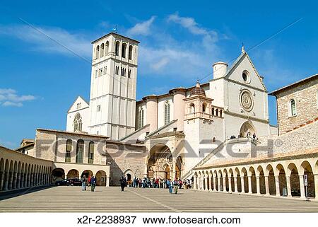 The Basilica of St. Francis in Assisi in Umbria, Italy. View Large Photo Image Stock Photo - The Basilica of St. Francis in Assisi in Umbria, Italy.. Fotosearch