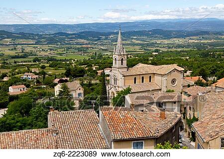 The Church in Bonnieux, Provence, France. View Large Photo Image Stock Photo - The Church in Bonnieux, Provence, France.. Fotosearch