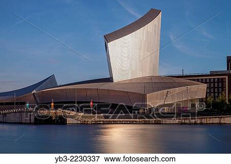 The Imperial War Museum North, Salford Quays, Manchester, England. View Large Photo Image Stock Photo - The Imperial War Museum North, Salford Quays, Manchester, England.. Fotosearch