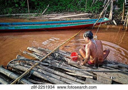 Picture - The Mekong is a trans-boundary river in Southeast Asia. It is the world´s 12th-longest river and the 7th-longest in Asia.. Fotosearch