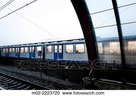 Train in Amsterdam, Netherlands, Europe. View Large Photo Image Stock Image - Train in Amsterdam, Netherlands, Europe.. Fotosearch