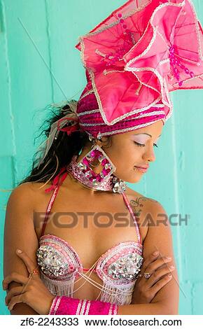 Trinidad Cuba beautiful dancer in costume portrait with headress and color from tourist show 12. View Large Photo Image Stock Image - Trinidad Cuba beautiful dancer in costume portrait with headress and color from tourist show 12.. Fotosearch