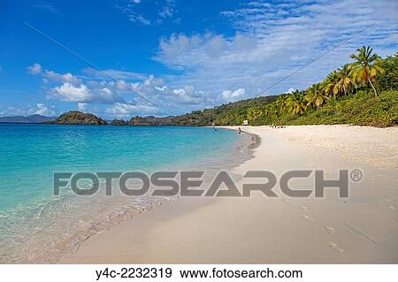 Trunk Bay and Beach on the Caribbean Island of St John in the US Virgin Islands. View Large Photo Image Stock Photo - Trunk Bay and Beach on the Caribbean Island of St John in the US Virgin Islands.. Fotosearch