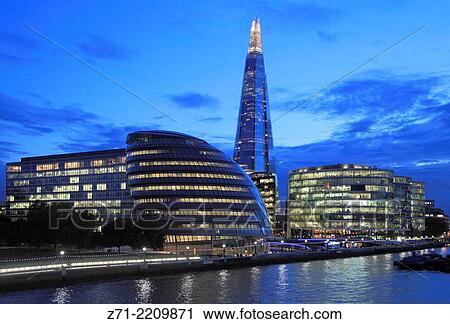 UK, England, London, City Hall, The Shard, skyline,. View Large Photo Image Stock Image - UK, England, London, City Hall, The Shard, skyline,.. Fotosearch