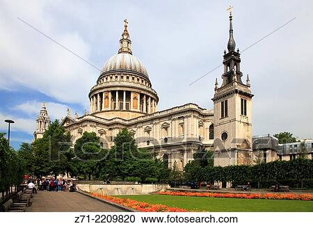 Stock Image - UK, England, London, St Paul´s Cathedral,.. Fotosearch