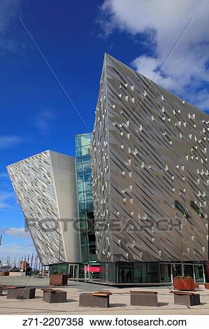 Stock Photo - UK, Northern Ireland, Belfast, Titanic Belfast,.. Fotosearch