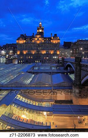 UK, Scotland, Edinburgh, Balmoral Hotel, Waverley Station,. View Large Photo Image Stock Image - UK, Scotland, Edinburgh, Balmoral Hotel, Waverley Station,.. Fotosearch