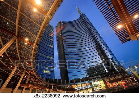 Unicredit tower in Porta Nuova, Milan, Italy. View Large Photo Image Stock Image - Unicredit tower in Porta Nuova, Milan, Italy.. Fotosearch