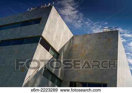 Stock Photo - UPV University building. Abandoibarra avenue. Bilbao. Biscay, Basque Country, Spain, Europe.. Fotosearch