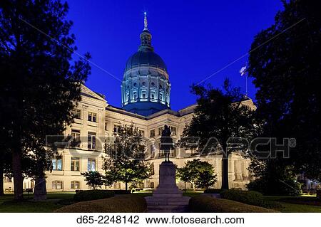 USA, Georgia, Atlanta, Georgia State Capitol Building, state house, dawn, exterior. View Large Photo Image Stock Image - USA, Georgia, Atlanta, Georgia State Capitol Building, state house, dawn, exterior.. Fotosearch