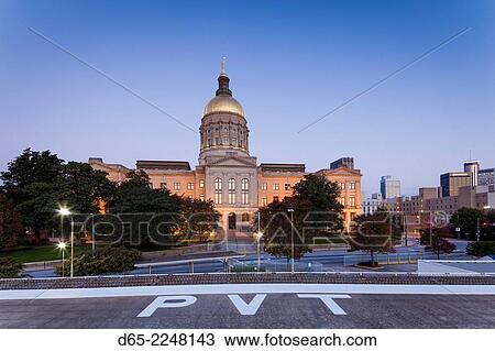 USA, Georgia, Atlanta, Georgia State Capitol Building, state house, dawn, exterior. View Large Photo Image Stock Image - USA, Georgia, Atlanta, Georgia State Capitol Building, state house, dawn, exterior.. Fotosearch