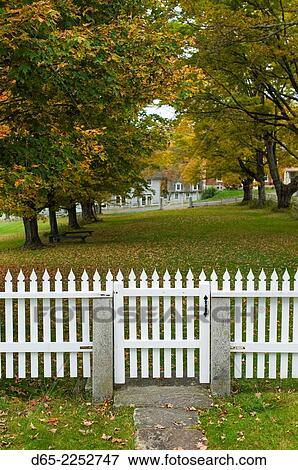 USA, New Hampshire, Canterbury, Canterbury Shaker Village, former Shaker religious community, Meeting House Lane, autumn. View Large Photo Image Stock Photo - USA, New Hampshire, Canterbury, Canterbury Shaker Village, former Shaker religious community, Meeting House Lane, autumn.. Fotosearch