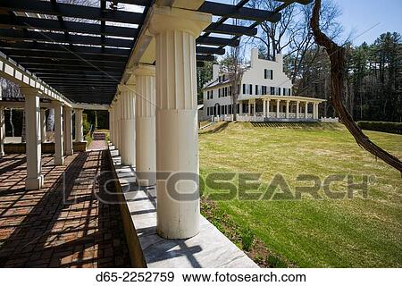 Stock Photo - USA, New Hampshire, Cornish, Saint-Gaudens National Historic Site, 1885-1907 home and studio of American sculptor Augustus Saint-Gaudens.. Fotosearch
