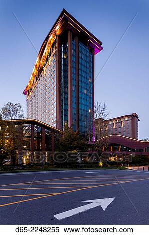 USA, North Carolina, Cherokee, Cherokee Indian Reservation, Harrah´s Cherokee Casino, dawn. View Large Photo Image Stock Photography - USA, North Carolina, Cherokee, Cherokee Indian Reservation, Harrah´s Cherokee Casino, dawn.. Fotosearch