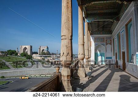 Uzbekistan, Samarkand City, The City from Khazret Khyzr Mosque, Bibi Khanym Mosque. View Large Photo Image Stock Image - Uzbekistan, Samarkand City, The City from Khazret Khyzr Mosque, Bibi Khanym Mosque.. Fotosearch