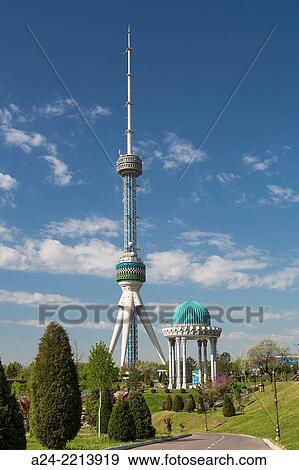 Uzbekistan, Tashkent City, Tashkent TV Tower. View Large Photo Image Stock Photo - Uzbekistan, Tashkent City, Tashkent TV Tower.. Fotosearch