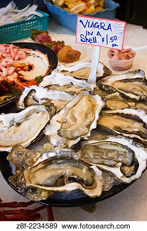 Viagra in a shell - fresh oysters for sale at fish market on Fisherman´s Wharf, Monterey, California. View Large Photo Image Stock Photo - Viagra in a shell - fresh oysters for sale at fish market on Fisherman´s Wharf, Monterey, California.. Fotosearch