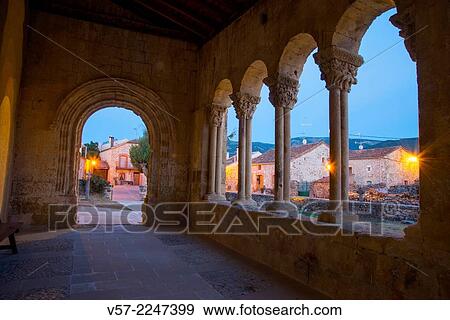 View from the Romanesque church at night. Sotosalbos, Segovia province, Castilla Leon, Spain. View Large Photo Image Stock Photo - View from the Romanesque church at night. Sotosalbos, Segovia province, Castilla Leon, Spain.. Fotosearch