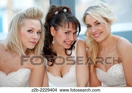 Wedding dress worn by a model View Large Photo Image Picture - Wedding dress worn by a model. Fotosearch