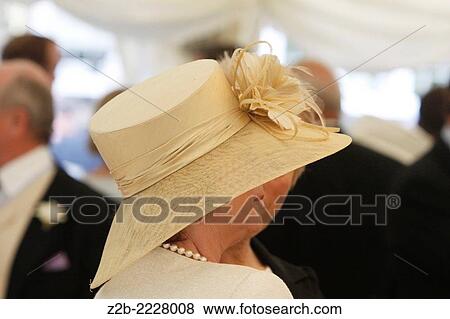 Wedding hat female apparel View Large Photo Image Stock Photo - Wedding hat female apparel. Fotosearch