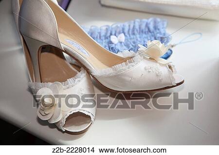 Wedding shoes close up. View Large Photo Image Picture - Wedding shoes close up.. Fotosearch