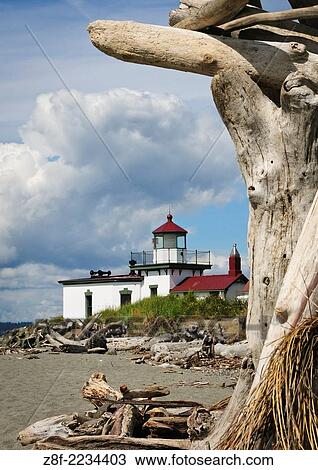 West Point Lighthouse, Discovery Park, Seattle, Washington. View Large Photo Image Stock Image - West Point Lighthouse, Discovery Park, Seattle, Washington.. Fotosearch