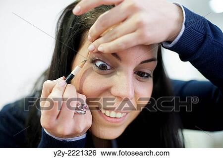 Young girl makeup. View Large Photo Image Stock Photograph - Young girl makeup.. Fotosearch