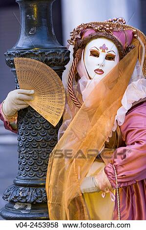 A masked woman at the carnival in Venice, Italy, Europe View Large Photo Image Stock Photo - A masked woman at the carnival in Venice, Italy, Europe. Fotosearch