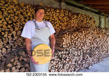 Stock Photography - Cheese producers, Triglav National Park, Municipality of Tolmin, Slovenia, Europe.. Fotosearch
