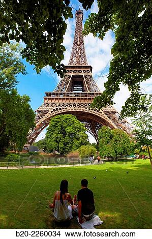 Picture - Eiffel tower. Paris. France.. Fotosearch