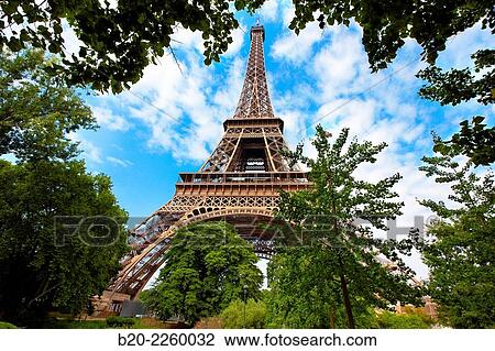 Stock Image - Eiffel tower. Paris. France.. Fotosearch
