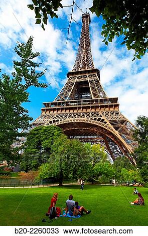 Stock Image - Eiffel tower. Paris. France.. Fotosearch