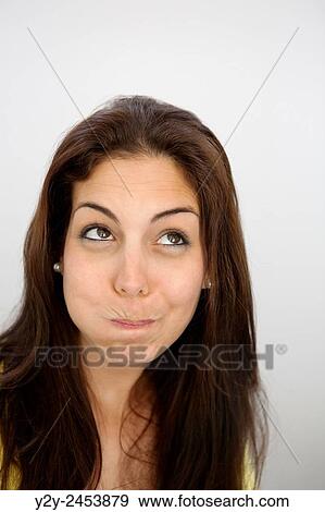 Stock Photo - Girl at work. Fotosearch