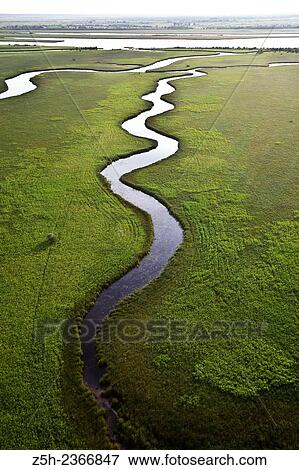 Stock Photo - Nature of the Yamal-Nenets Autonomous District from the air.. Fotosearch
