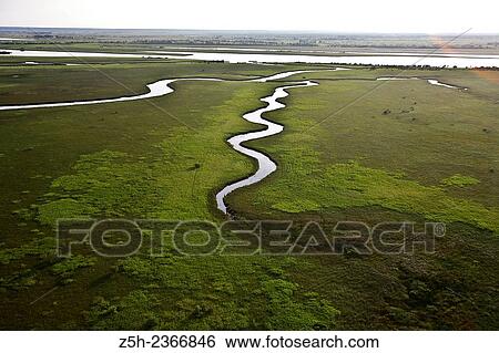 Stock Photograph - Nature of the Yamal-Nenets Autonomous District from the air.. Fotosearch