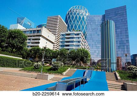 Picture - Office buildings. La Defense. Paris. France. Europe.. Fotosearch