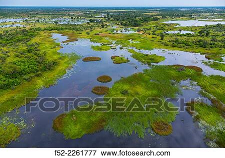 Stock Photo - Okavango Delta, Botswana, Africa.. Fotosearch