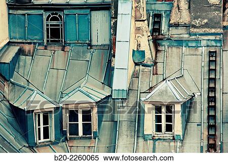 Parisian rooftops. Latin Quartier. Paris. France. View Large Photo Image Stock Photography - Parisian rooftops. Latin Quartier. Paris. France.. Fotosearch