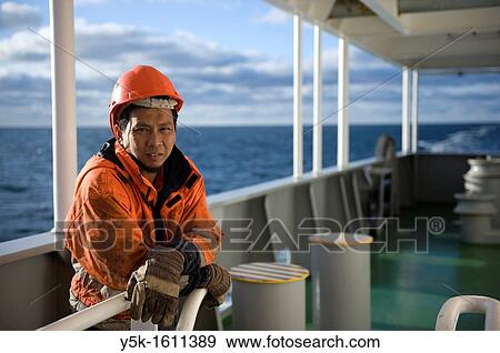 Portrait of an Indonesian seaman or sailor on the container-vessel MV Flintercape, during a journey from Rotterdam, Netherlands, to Sundsvall, Sweden. The man is an ´Able Seaman´, who generally works on deck. View Large Photo Image Stock Photo - Portrait of an Indonesian seaman or sailor on the container-vessel MV Flintercape, during a journey from Rotterdam, Netherlands, to Sundsvall, Sweden. The man is an ´Able Seaman´, who generally works on deck.. Fotosearch
