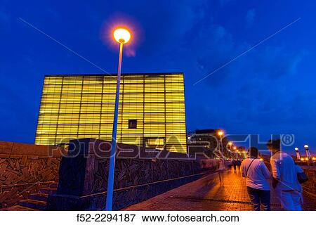 Stock Photo - The Kursaal Congress Centre and Auditorium, San Sebastian or Donostia, Gipuzkoa, Basque Country, Spain, Europe.. Fotosearch