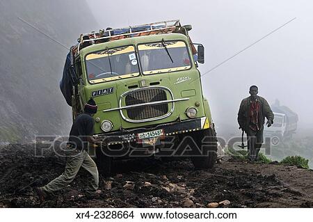 Truck damaged in the Semien Mountains, Ethiopia View Large Photo Image Picture - Truck damaged in the Semien Mountains, Ethiopia. Fotosearch
