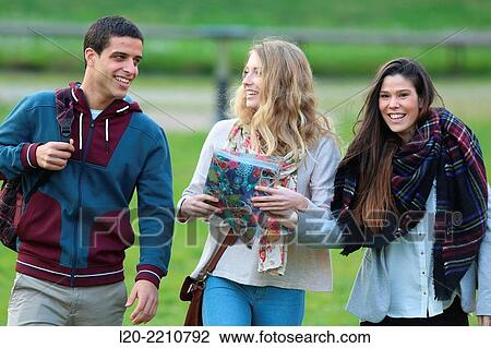 Young students at campus View Large Photo Image Stock Image - Young students at campus. Fotosearch