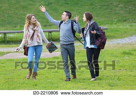 Young students at campus View Large Photo Image Stock Photograph - Young students at campus. Fotosearch