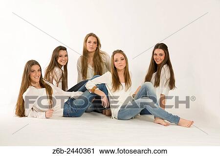 Stock Image - Young women. Fotosearch