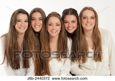 Stock Image - Young women. Fotosearch