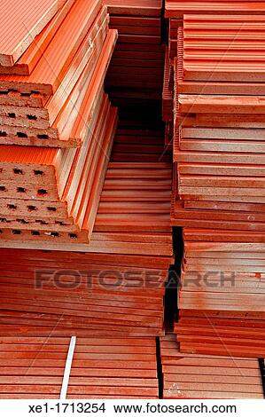 Picture - bricks, building materials. Fotosearch