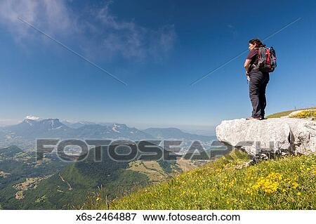 Stock Photo - Crêtes du Margériaz, Natural Park of Massif des Bauges, Savoie, Rhône-Alpes, France.. Fotosearch
