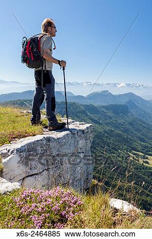 Stock Photography - Crêtes du Margériaz, Natural Park of Massif des Bauges, Savoie, Rhône-Alpes, France.. Fotosearch