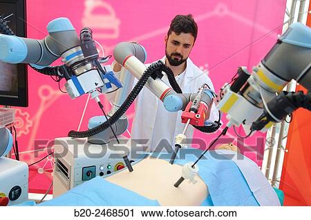 Development of a surgical robot with 3D vision and tactile sensations. View Large Photo Image Stock Image - Development of a surgical robot with 3D vision and tactile sensations.. Fotosearch